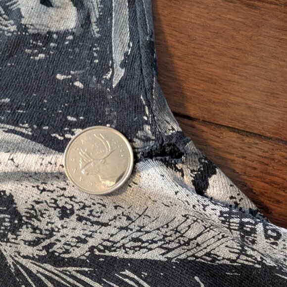 1991 Los Angeles Raiders All Over Print AOP Logo 7 Tultex Single Stitch T-Shirt - Picture 7 of 7